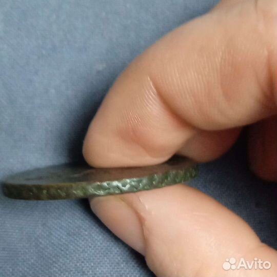 2 копейки 1763года (м.м) перечекан