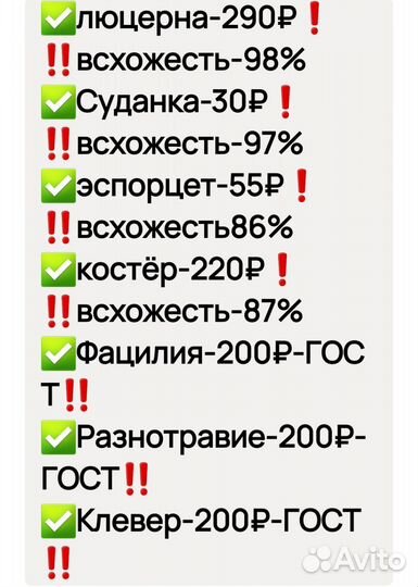 Семена люцерна