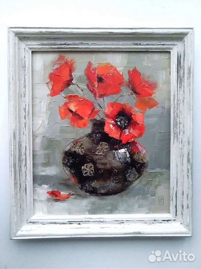 Картина маслом на холсте в раме