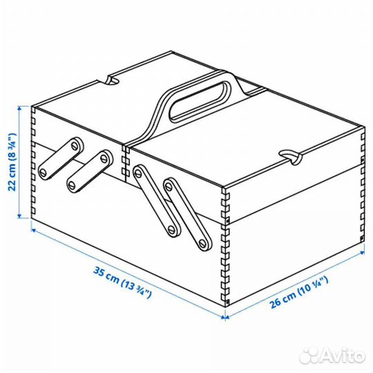 Коробка для хранения IKEA Klammemacka