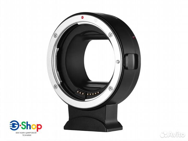 Адаптер для Canon с оптики EF на тушку EOS R (чип)