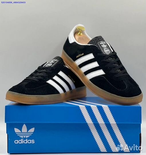 Кроссовки Adidas Gazelle Black (Арт.69721)