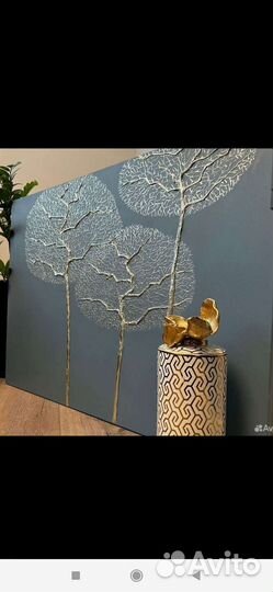 Скульптурная живопись Древо 50х50