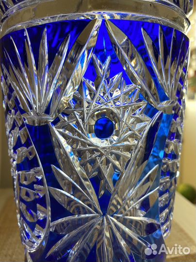 Синий хрусталь, ваза СССР