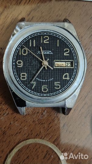 Часы Ракета Rolex/ черные+браслет нерж.СССР