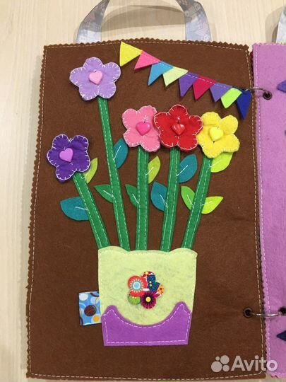 Развивающая книжка из фетра