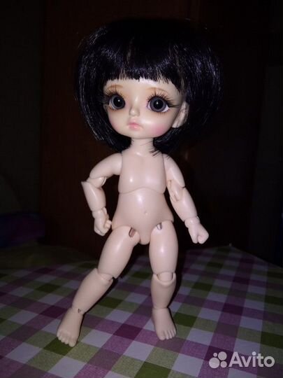 Парик, одежда и туфли для 1/8 бжд