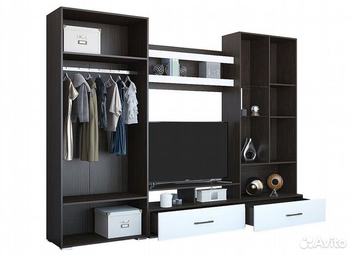 Стенка Ненси мдф (новая, с доставкой)