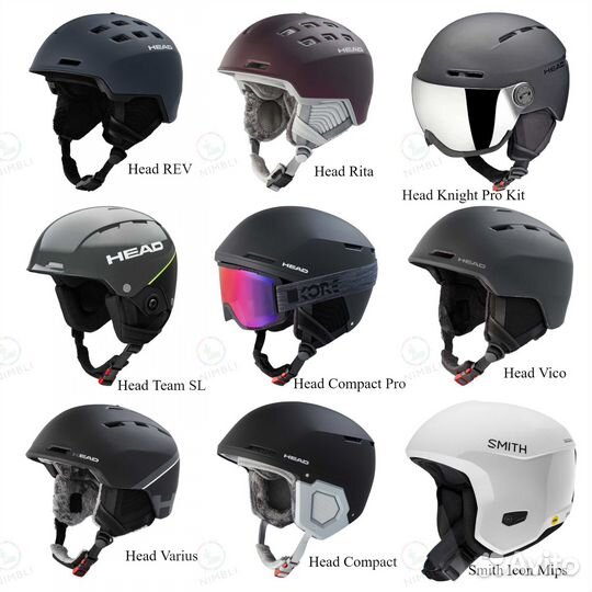 Горнолыжный шлем Oakley, Head, Smith, K2, Salomon