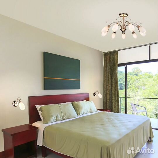 Потолочная люстра Eurosvet 22080/9 золото Ginevra