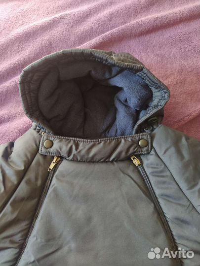 Синий конверт для новорожденного