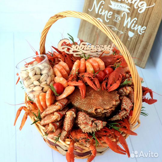 Мужской букет из раков