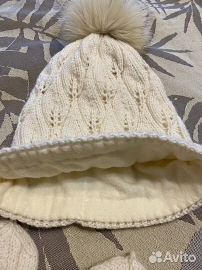 Комплект зимний шапка, снуд и варежки