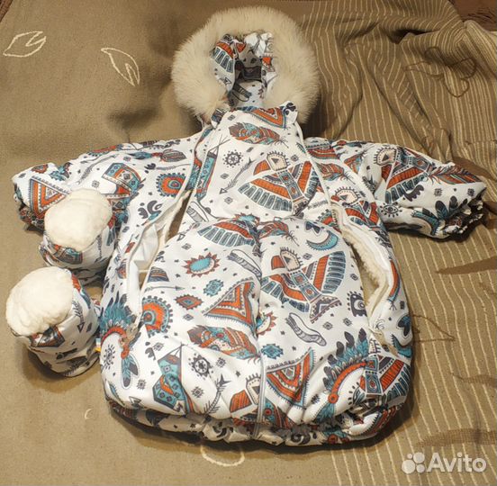 Комбинезон трансформер зимний 74