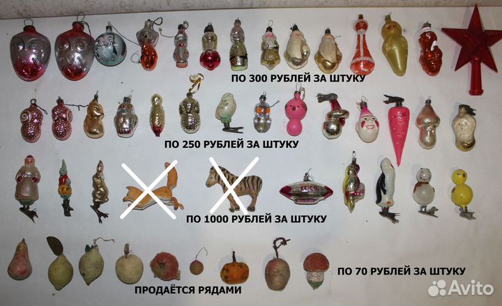 Ёлочные игрушки СССР