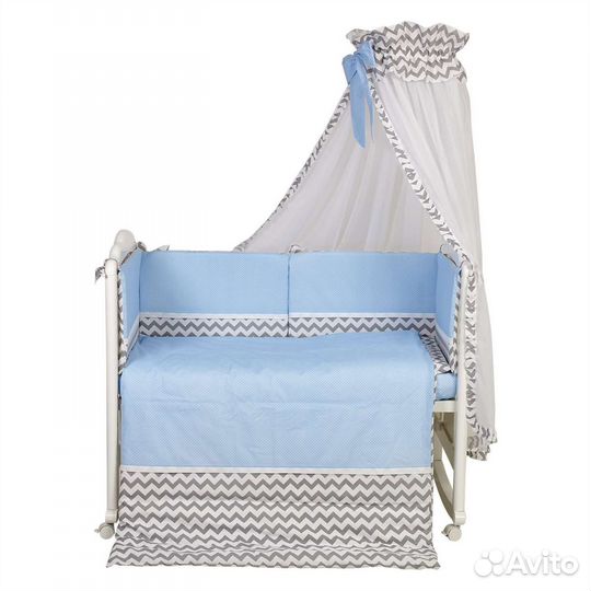 Набор в кроватку Polini kids 7предметов