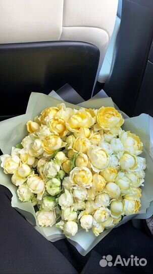 Букет цветов кустовые пион. Розы, цветы доставка