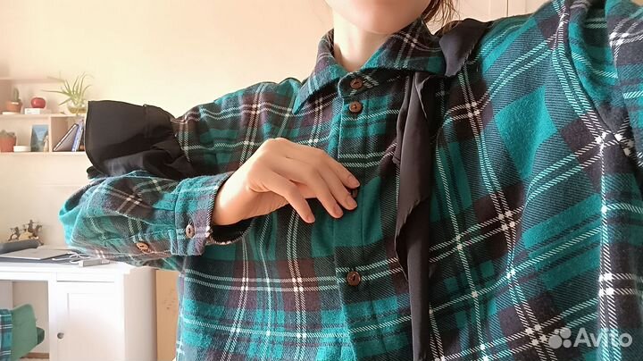 Рубашка фланель апсайкл