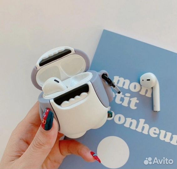 Чехол для Apple Airpods 1/2 Акула