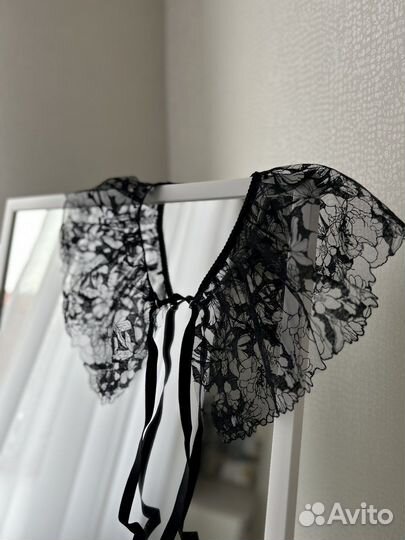 Кружевной воротник трансформер (баска, воланы)