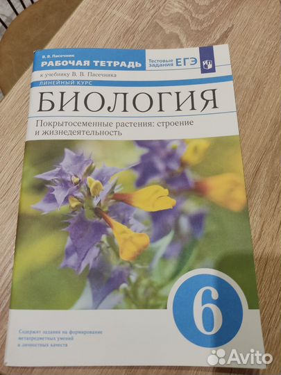 Рабочая тетрадь по биологии 6 класс