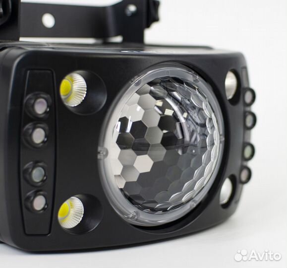 LED Star MA-E025 Эффект светодиодный 3в1 волшебный шар, стробоскоп, красный лазер