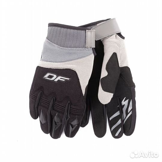 51557 Перчатки DragonFly Enduro серо-черный