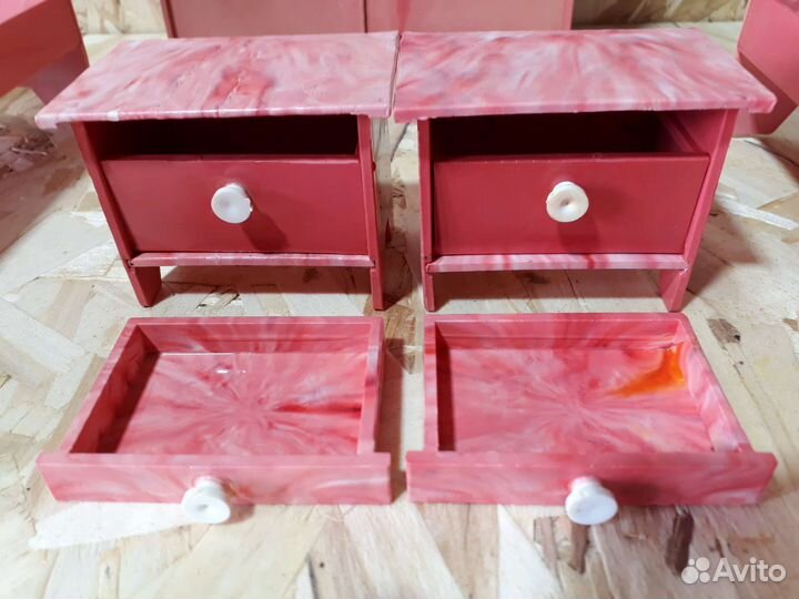 Кукольная пластиковая мебель, игрушки СССР