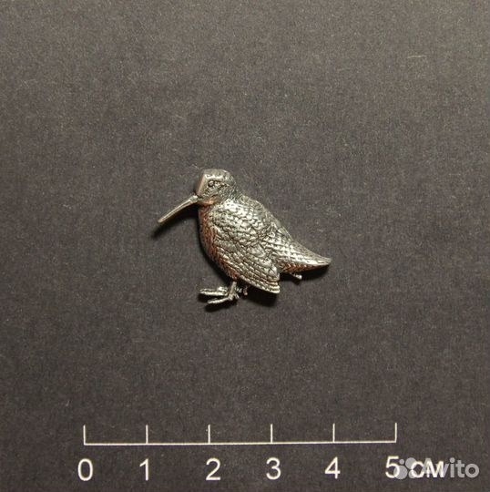 Значок брошь для охотника Вальдшнеп