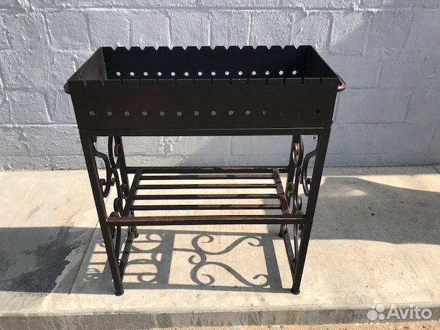 Мангал с дровницей хол. ковка арт.0097