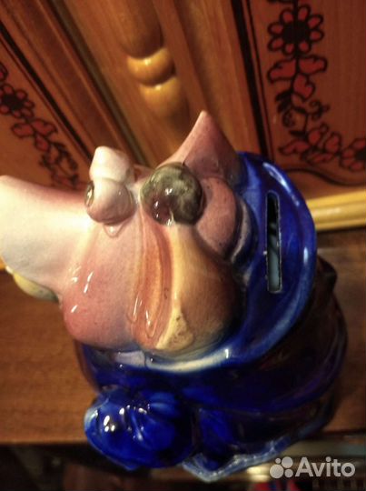 Копилка свинья керамика винтаж