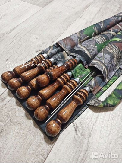 Набор шампуров в чехле 