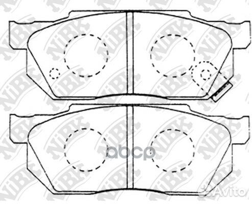 Колодки тормозные дисковые передние NiBK PN8263