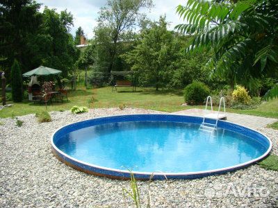 Круглый морозоустойчивый каркасный бассейн