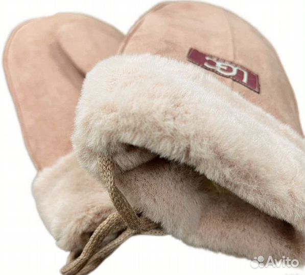 Варежки UGG замшевые