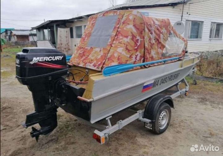 Казанка 5м4+ мотор Mercury60+ прицеп мзса 2021