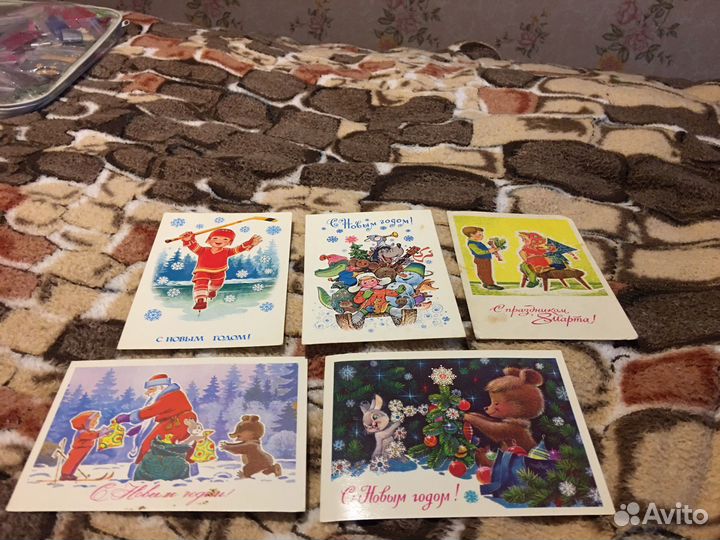 Новогодние открытки ссср,В.Зарубин