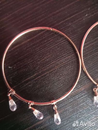 Серьги золото