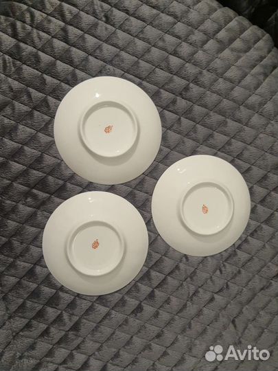 Блюдца белые лфз 12,5 см