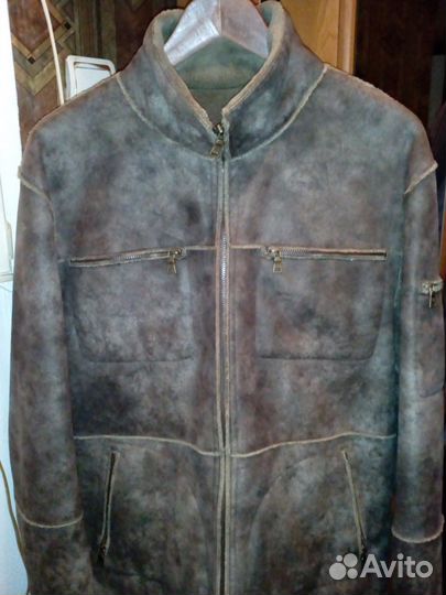 Легкая дубленка 50-52