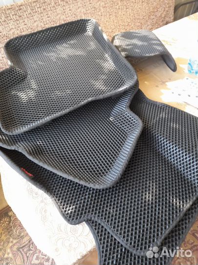 Ева коврики и накладки на кавролин рено логоан 2