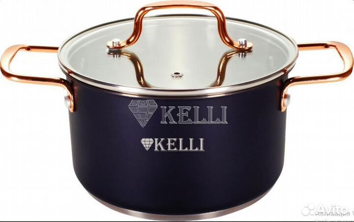 Кастрюля Kelli KL-4279 5л. нержавеющая сталь