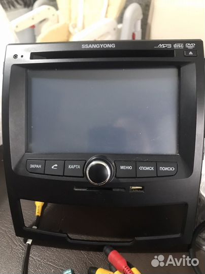 Штатная магнитола на ssangyong actyon 2013