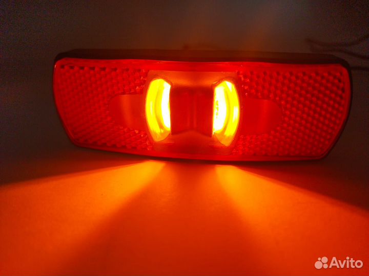 Фонари габаритные 24в желтые с рамкой