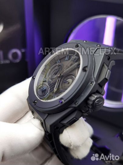 Бомбезные мужские часы Hublot King Power