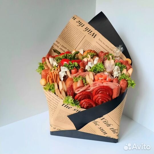 Мясной конверт/мужской букет