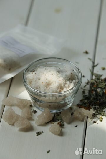Скраб солевой для тела ручной работы