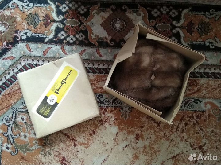 Шапки и шарфы мужские натуральный мех