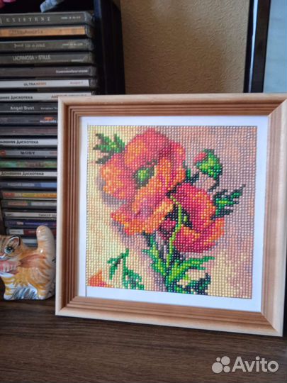 Готовая картина из алмазной мозаики