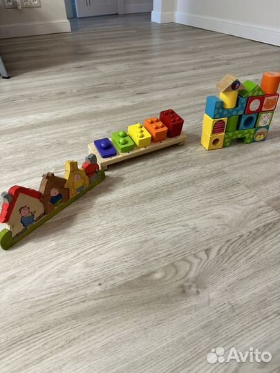 Деревянные игрушки пакетом